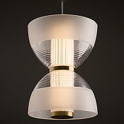 Подвесной светильник Freya Koil FR6136PL-L6BT цвет плафона/подвески Белый, Прозрачный, цвет арматуры Латунь-4