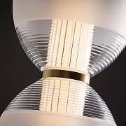 Подвесной светильник Freya Koil FR6136PL-L6BT цвет плафона/подвески Белый, Прозрачный, цвет арматуры Латунь-5