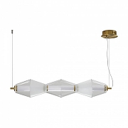 Подвесной светильник Freya Plum FR6137PL-L21BT цвет плафона/подвески Белый, Прозрачный, цвет арматуры Латунь-3