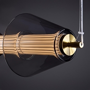 Подвесной светильник Freya Plum FR6137PL-L21BT1 цвет плафона/подвески Прозрачный, Серый, цвет арматуры Латунь-7