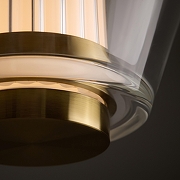 Подвесной светильник Freya Plum FR6137PL-L6BT цвет плафона/подвески Белый, Прозрачный, цвет арматуры Латунь-6