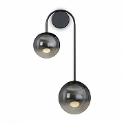 Бра Freya Arch FR6178WL-L10B цвет плафона/подвески Светло-серый, цвет арматуры Черный-1