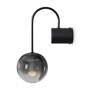 Бра Freya Arch FR6178WL-L5B цвет плафона/подвески Светло-серый, цвет арматуры Черный-1