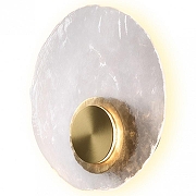 Накладной светильник Freya Eclat FR6182WL-L5BS цвет плафона/подвески Прозрачный, цвет арматуры Латунь