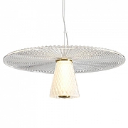 Подвесной светильник Freya Grail FR6183PL-L4BS цвет плафона/подвески Прозрачный, цвет арматуры Латунь