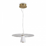 Подвесной светильник Freya Grail FR6183PL-L4BS цвет плафона/подвески Прозрачный, цвет арматуры Латунь-1