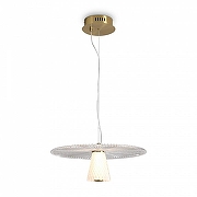 Подвесной светильник Freya Grail FR6183PL-L4BS цвет плафона/подвески Прозрачный, цвет арматуры Латунь-2