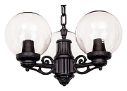 Подвесной светильник Fumagalli Globe 250 G25.120.S30.AXF1R цвет плафона/подвески Прозрачный, цвет арматуры Черный