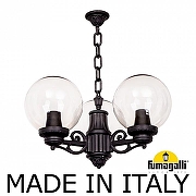 Подвесной светильник Fumagalli Globe 250 G25.120.S30.AXF1R цвет плафона/подвески Прозрачный, цвет арматуры Черный-1