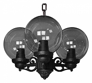 Подвесной светильник Fumagalli Globe 250 G25.120.S30.AZF1R цвет плафона/подвески Дымчатый, цвет арматуры Черный