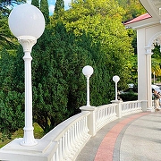 Ландшафтный светильник Fumagalli Globe 400 G40.163.000.WYE27 цвет плафона/подвески Опал, цвет арматуры Белый-4