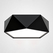 Накладной светильник Imperiumloft GEOMETRIC GEOMETRIC-BW01 цвет плафона/подвески Белый, Черный, цвет арматуры Черный