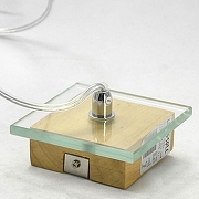 Подвесной светильник Lussole Montone GRLSF-2503-04 цвет плафона/подвески Белый, цвет арматуры Коричневый, Хром-5