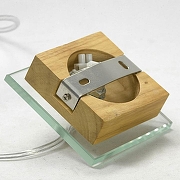 Подвесной светильник Lussole Montone GRLSF-2503-04 цвет плафона/подвески Белый, цвет арматуры Коричневый, Хром-7