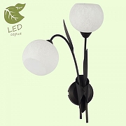 Бра Lussole Bagheria GRLSF-6291-02 цвет плафона/подвески Белый, цвет арматуры Коричневый-1