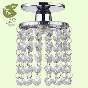 Светильник на штанге Lussole Monteleto GRLSJ-0400-01 цвет плафона/подвески Прозрачный, цвет арматуры Хром-1