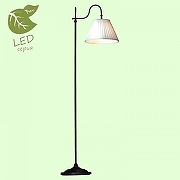 Торшер Lussole Milazzo GRLSL-2905-01 цвет плафона/подвески Белый, цвет арматуры Черный-1