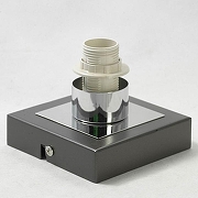 Светильник на штанге Lussole Costanzo GRLSL-9007-01 цвет плафона/подвески Белый, цвет арматуры Коричневый, Хром-4