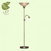 Торшер с подсветкой LGO Douglas GRLSP-0018 цвет плафона/подвески Белый, цвет арматуры Золото-1