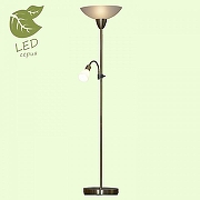 Торшер с подсветкой LGO Douglas GRLSP-0020 цвет плафона/подвески Белый, цвет арматуры Бронза-1