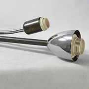 Торшер с подсветкой LGO Douglas GRLSP-0021 цвет плафона/подвески Белый, цвет арматуры Коричневый, Хром-7