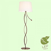 Торшер с подсветкой Lussole Ajo GRLSP-0552 цвет плафона/подвески Белый, цвет арматуры Бронза-1