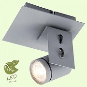 Спот Lussole Dillingham GRLSP-8022 цвет плафона/подвески Серый, цвет арматуры Серый-1