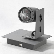 Спот Lussole Dillingham GRLSP-8022 цвет плафона/подвески Серый, цвет арматуры Серый-4