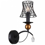 Бра LGO Arivaca GRLSP-8105 цвет плафона/подвески Прозрачный, Черный, цвет арматуры Золото, Черный