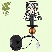 Бра LGO Arivaca GRLSP-8105 цвет плафона/подвески Прозрачный, Черный, цвет арматуры Золото, Черный-1