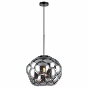 Подвесной светильник Lussole Strawberry GRLSP-8211 цвет плафона/подвески Серый, цвет арматуры Черный-1