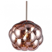 Подвесной светильник Lussole Strawberry GRLSP-8212 цвет плафона/подвески Медь, цвет арматуры Черный
