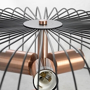 Накладной светильник Lussole Brooks 2 GRLSP-8250 цвет плафона/подвески Черный, цвет арматуры Медь-5
