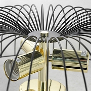 Накладной светильник Lussole Brooks 2 GRLSP-8251 цвет плафона/подвески Черный, цвет арматуры Золото-5