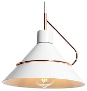 Подвесной светильник Lussole Bossier GRLSP-8264 цвет плафона/подвески Белый, цвет арматуры Белый