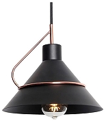 Подвесной светильник Lussole Bossier GRLSP-8265 цвет плафона/подвески Черный, цвет арматуры Черный