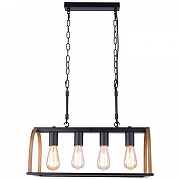 Подвесной светильник Lussole Cornville GRLSP-8575 цвет плафона/подвески Коричневый, Черный, цвет арматуры Черный-1