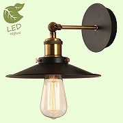 Бра Lussole New York GRLSP-9100 цвет плафона/подвески Черный, цвет арматуры Бронза, Черный-1