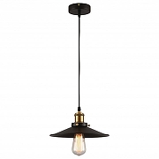 Подвесной светильник Lussole New York GRLSP-9600 цвет плафона/подвески Черный, цвет арматуры Бронза, Черный-1