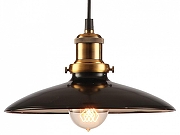 Подвесной светильник Lussole Glen Cove GRLSP-9604 цвет плафона/подвески Черный, цвет арматуры Бронза, Черный