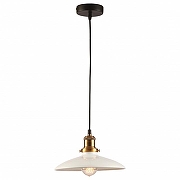 Подвесной светильник Lussole Glen Cove GRLSP-9605 цвет плафона/подвески Белый, цвет арматуры Бронза, Черный-1
