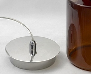 Подвесной светильник Lussole Brighton GRLSP-9640 цвет плафона/подвески Коричневый, цвет арматуры Хром, Черный-3