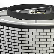 Накладной светильник Lussole Levittown GRLSP-9676 цвет плафона/подвески Белый, Черный, цвет арматуры Черный-4