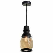 Подвесной светильник Lussole Tonawanda GRLSP-9690 цвет плафона/подвески Оранжевый, Черный, цвет арматуры Черный-1