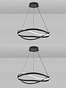 Подвесной светильник Natali Kovaltseva FINAM HIGH-TECH LED LAMPS 82056 цвет плафона/подвески Белый, цвет арматуры Черный-3