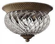 Накладной светильник Hinkley Plantation HK-PLANT-F-S-PZ цвет плафона/подвески Прозрачный, цвет арматуры Бронза