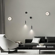 Накладной светильник Imperiumloft HOOK hook01 цвет плафона/подвески Белый, Черный, цвет арматуры Черный-5