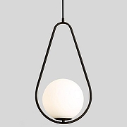 Подвесной светильник Imperiumloft HOOP DROP HOOP-DROP01 цвет плафона/подвески Белый, цвет арматуры Черный