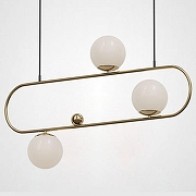 Подвесной светильник Imperiumloft HOOP HOOP L цвет плафона/подвески Белый, цвет арматуры Латунь