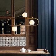 Подвесной светильник Imperiumloft HOOP HOOP L цвет плафона/подвески Белый, цвет арматуры Латунь-4